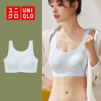 Wu Ying พร้อมส่ง Uniqlo เสื้อชั้นในไร้สาย ระบายอากาศ เบาพิเศษ สําหรับผู้หญิง