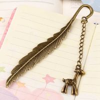 2018 new fashion vintage alloy bookmark classical s deer pendant bookmark stationery books accessories