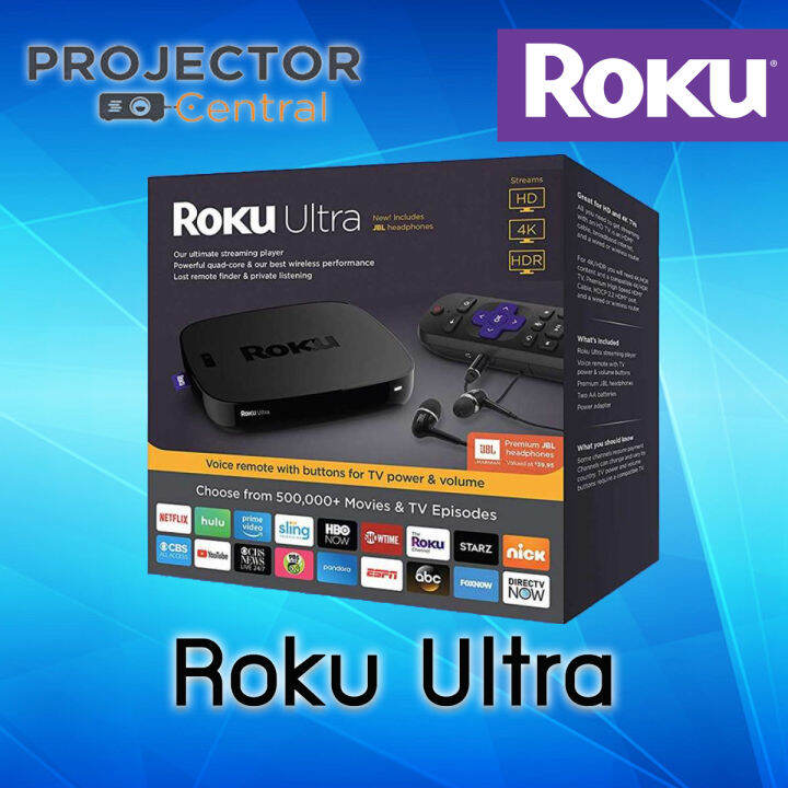 Roku Ultra HD/4K/HDR Streaming Media Player 2018 (4661R) มีเดียสตรีมมิ่ง Roku Ultra Lazada.co.th