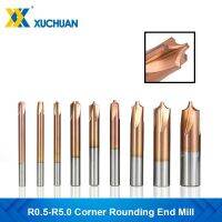 เครื่องตัดมิลลิ่งโค้งมน R0.5-R5.0 TiCN เคลือบคาร์ไบด์ End Mill 4-12mm Shank Radius Router Bit CNC Machine Router Bit