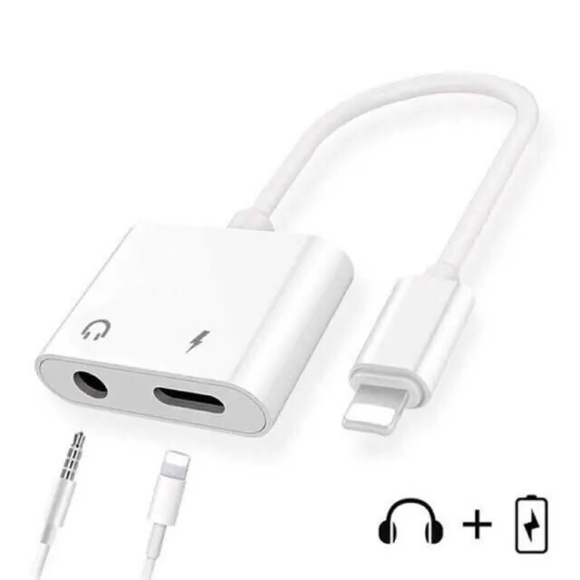 Lightning to 3.5 mm Headphone Jack Adapter for iPhone Dongle Earphone