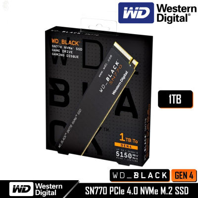 ลด 50% (พร้อมส่ง)1 TB SSD (เอสเอสดี) WD BLACK SN770 - PCIe Gen4 NVMe M.2 2280 (WDS100T3X0E) รับประกัน 5 - Y(ขายดี)