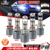 COLIGHT 40000LM H4 H7 Led Mini Projector Lens H8 H11 Canbus 9005 HB3 9006 HB4 9012 Hir2 Car Headlight Bulbs 100W Lamp 12V 24V 6000K with Canbus For Car Motorcycel