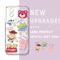 เคส Case4you สำหรับ VIVO Y02A Y02T เคสมือถือใสป้องกันปลอกอ่อนเคสโทรศัพท์คริสตัลการ์ตูนกันกระแทกของแท้คลุมทั้งหมดป้องกันกล้อง