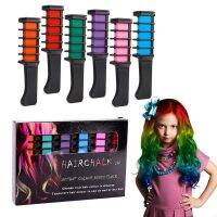 【CW】 6 Color Temporary Hair Chalk Combs Dyeing tizas para el pelo