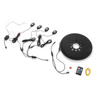 RGB Spare Tire Brake Light Chassis Lamp Remote Control Kit Universal Replacement for Wrangler