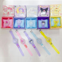 【กล่องฟรี】การ์ตูน Jam Tangan Elektronik เรืองแสงสำหรับเด็ก,Jam Tangan LED ซินนามอลจาก SANIRO Melody Kuromi StellaLou LinaBell Cinnamoroll สำหรับเด็กนักเรียนชายหญิงนาฬิกาอะนาล็อกสีสันสดใส