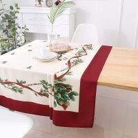 Morris8 Christmas Style Waterproof Table Towel Printed Tablecloth Home Kitchen Restaurant Decoration Wedding