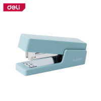 Deli แม็กเย็บกระดาษ สีพาสเทล เย็บได้ 20 แผ่น Stapler