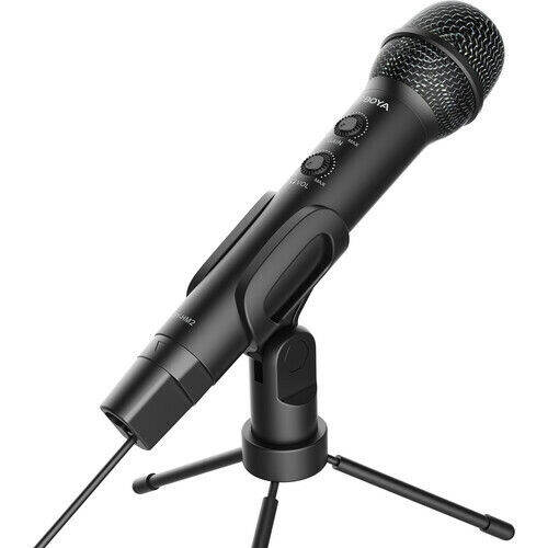 BOYA Handheld Microphone (with Mini Tripod / USB TypeC / USBA / Lightning Audio Cables