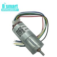 ：》{‘；； Bringsmart Micro Encoder Motor 12V 18-1930RPM Reversed Speed Control Torque 0.5-8KG.CM Metal Gears For Robot Car Toys JGA25-371