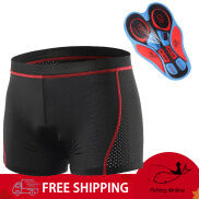 Arsuxeo Đàn Ông Đi Xe Đạp Đồ Lót Quần Short Thoáng Khí Gel Độn MTB Đi Xe