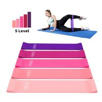 【CW】 Resistance Bands Gym Elastic 5-40lb Rubber Sport Pilates Booty