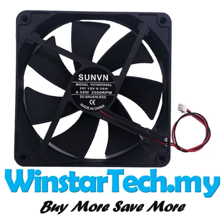 heat sink 14025 14cm 2pin 2 pin DC 5V 12V 24V 14 cm Fan Oily Bronze