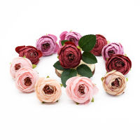 【cw】100PCS Tea Buds Rose Artificial Flowers Wedding Home Decoration Accessories Diy Gifts Wrist Crafts Scrapbooking Photo Props ！