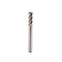 1 ชิ้นเหล็กความเร็วสูง HSS 4 ขลุ่ยตรงเครื่องตัด Milling Bits 1/4