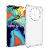 Nana Ko Electron】สำหรับ Huawei Mate 50 Pro เคสโทรศัพท์มือถือโปร่งใส,ฝาครอบป้องกันซิลิโคน TPU แบบนิ่มรวมสี่มุมป้องกันการตก