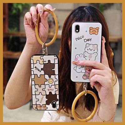 personality soft shell Phone Case For Wiko Y61 protective trend couple ring Back Cover cartoon taste luxurious advanced