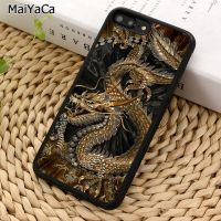 Golden Chinese Dragon Phone Case For iPhone 14 X XR XS 11 12 13 Pro MAX 5 6 7 8 Plus Samsung S21 S22 ultra