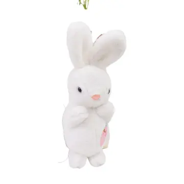 Cute Funny Rabbit Plush Toy White Pink Batman Plushie Stuffed Pillow Bunny  Doll