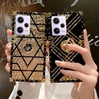 เคสที่ยึดสำหรับผู้หญิงแฟชั่นสำหรับ Xiaomi Redmi Note 12 11S 10S Pro Note12 4G 5G ป้องกันเคสโทรศัพท์แหวนดอกไม้ฝาครอบด้านหลังเคสกันกระแทก