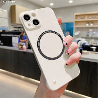 NORVIK เคสชาร์จไฟหรูหรา Magsafe แบบไร้ขอบฝาครอบแข็ง TPU บางพิเศษสำหรับ Huawei Nova 11 9 7 SE P60 Honor 70 50 Magic 5 4 Pro 4G 5G ลูกอมสีทึบ I38-1เคสโทรศัพท์