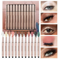 Eyeshadow Pencil 2 In 1 Eyeshadow Crayon with Sponge Head Cream Long Lasting Eyeshadow Makeup Pencil Eye Makeup Supplies beautiful