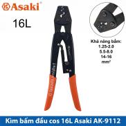 Kìm bấm cos 16L 1.25 - 16mm2 Asaki AK-9112 - Kềm bấm cốt 16L Kìm bấm đầu