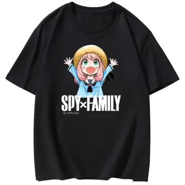 Spy x Family Tshirt Anya Smug Bond Forger Yor and Loid T-shirt Anime  Graphic Printing 100% Cotton Tee-shirt Short Sleeve Couple