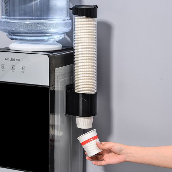 dgthe-สำนักงานบ้านพลาสติกอัตโนมัติติดผนังกันฝุ่น-ที่วางถ้วยถ้วยเครื่องจ่ายถ้วย