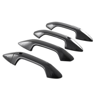 Carbon Fiber Outside Door Handle Cover for Kia Sportage NQ5 2021-2023 with Smart Key Hole LHD