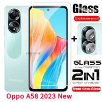 A58 Oppo ปกป้องหน้าจอสำหรับ A58 Oppo A78 A98 98 58 78 OppoA58 5G 4G 2023 Flim Back เลนส์ป้องกันกล้องหลังกระจกป้องกันหน้าจอเลนส์