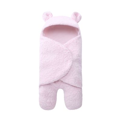 Unisex Newborn Sleeping Bag Blanket Sleepers Polyester Hooded Baby Girl Pajamas Plush Split Leg Baby Boy Pajamas