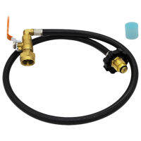 Propane Refill Adapter Hose 35.5in Propane Extension Hose For 1 LB Propane Tank Propane Adapter Hose With ONOff Control Valve F