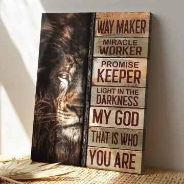 Way maker miracle worker promise keeper light in the darkness - Religious  Poster for Sale by Demna-S