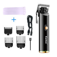 Kemei Barber All-Metal Hair clipper Cord or Cordless Use Hair Trimmer Professional Rechargeable Electric Hair Cutting Machine