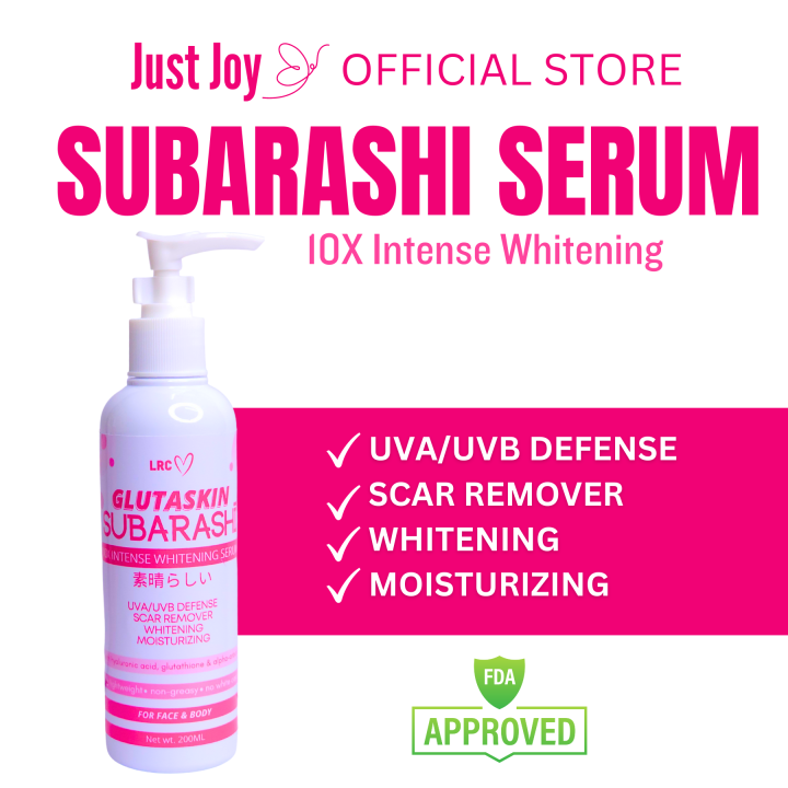 JUST JOY GLUTASKIN SUBARASHI SERUM 75g 10X INTENSE WHITENING SCAR
