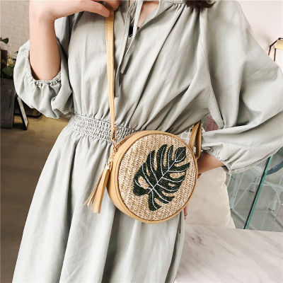 Simple Handbag Design Trendy 2023 Womens Bag Korean Style Round Bag Womens Shoulder Bag Pineapple Embroidered Bag