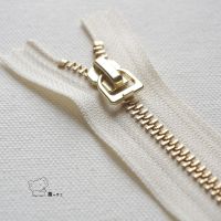 ❖﹍ 29cmdy Leather Bag Boots Pocket Accessories YKK5 Gold Copper Color Closed Metal Beige D Ring Head Zippers for Sewing