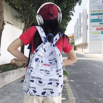 Backpack for Women Men Student Large Capacity Waterproof Printing Fashion Personality Multipurpose Female Bags