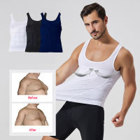 Abdomen Shapewear Mens Body Shaper Compression Tank Tummy Slimming Sheath Gynecomastia Shapers Corset Waist Trainer Fajas Tops