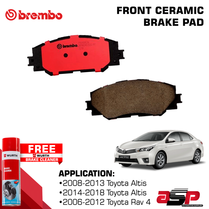 Brembo P83082N Ceramic Front Brake Pads for 2008 - 2018 Toyota