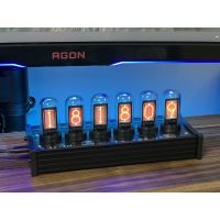 ☍♗► Very cool！ IPS RGB Nixie Tube Clock creative Glow Tube Clock desktop decorations birthday/Christmas gifts