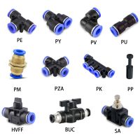 Pneumatic Fitting Tube Connector Fittings Air Quick Water Pipe Push In Hose Quick Couping OD 4mm 6mm 8mm 10mm 12mm Multiple type