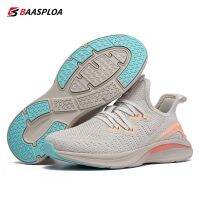 Baasploa Lightweight Running Shoes For Women Casual Womens Designer Mesh Sneakers Lace-Up Female Outdoor Sports Tennis Shoe