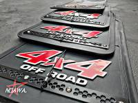 บังโคลนรถยนต์ 4x4 Off-Road Mud flaps Black Plate.