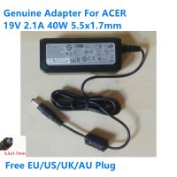 รับประกันสองปีของแท้19โวลต์2.1A 40วัตต์5.5X1.7มิลลิเมตร APD DA 40C19 DA 40A19 AC Adapter สำหรับ ACER แล็ปท็อปพาวเวอร์ซัพพลายชาร์จ