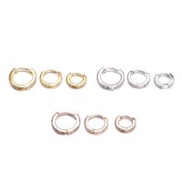 Qipin Simple Nose Ear Ring Hoop Studs Piercing Helix Tragus Clip on Rose GoldGoldSilver 6-10mm