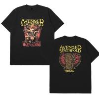 เสื้อยืดแขนสั้น เสื้อผ้าฝ้าย เสื้อยืด พิมพ์ลาย Band Avenged Sevenfold Tour 2013