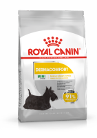 Royal Canin อาหารเม็ดสำหรับสุนัขโต พันธุ์เล็ก ผิวแพ้ง่าย (MINI DERMACOMFORT)  1 กิโลกรัม